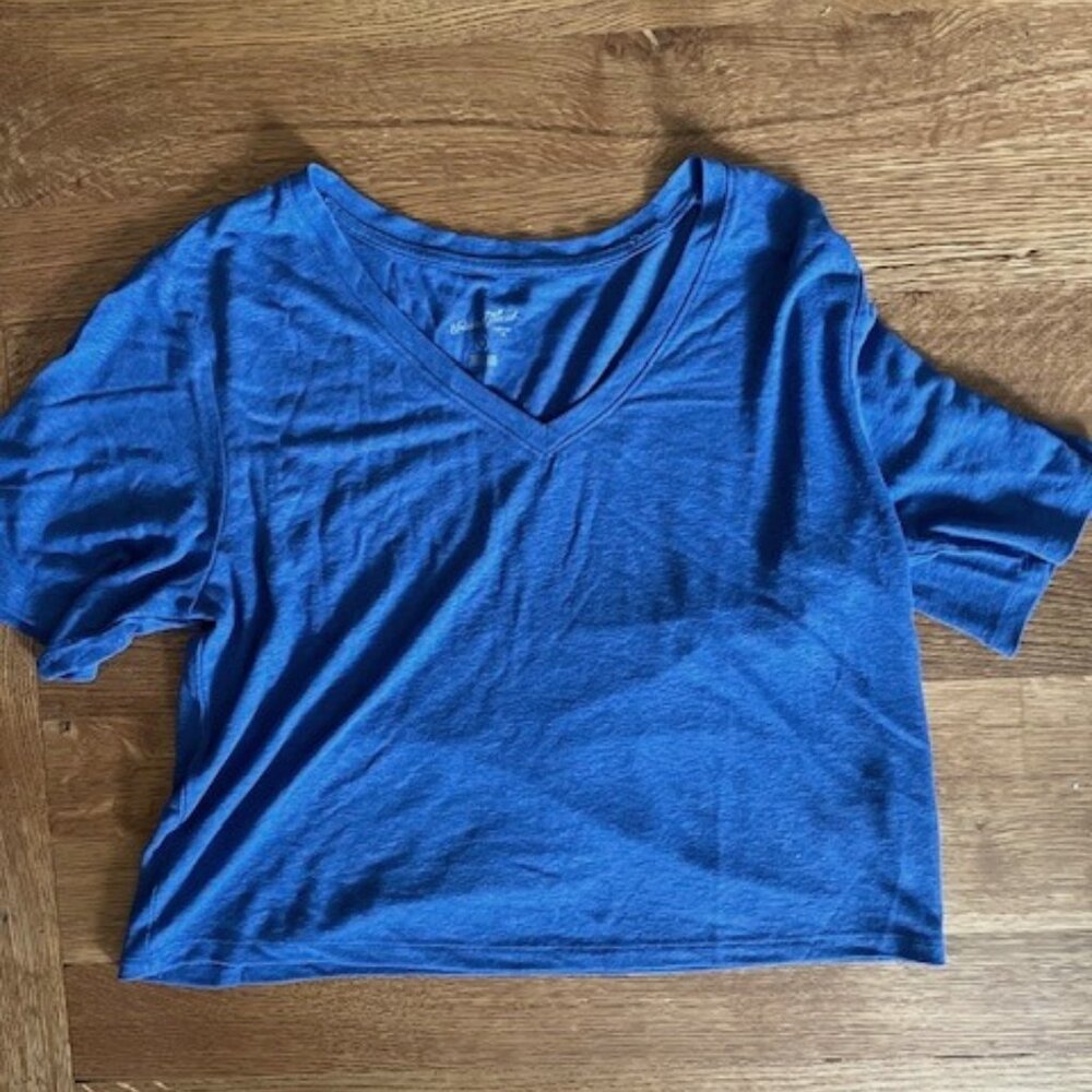 Blue Crop Top